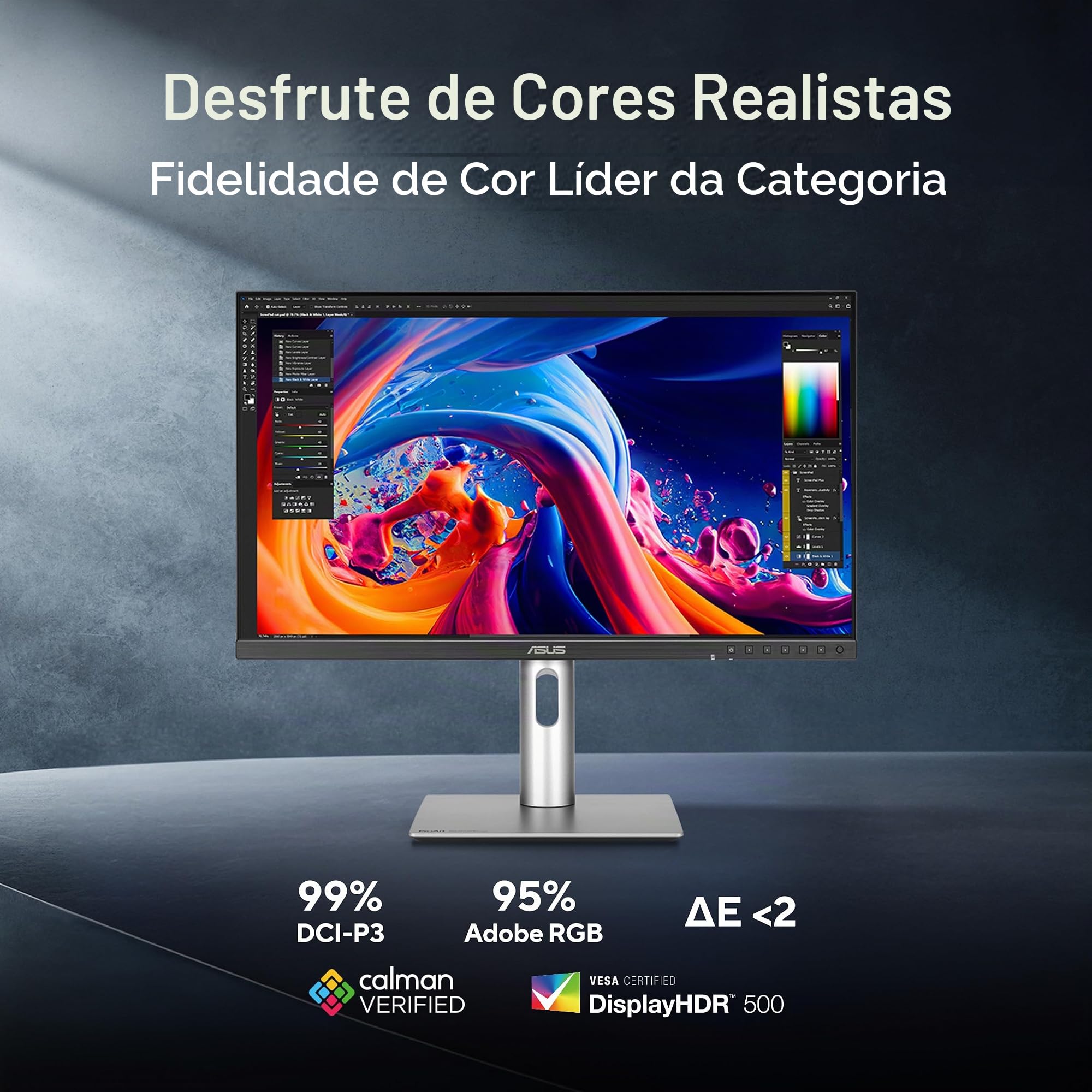ASUS Monitor profissional ProArt Display 68.6 cm 5K HDR (PA27JCV